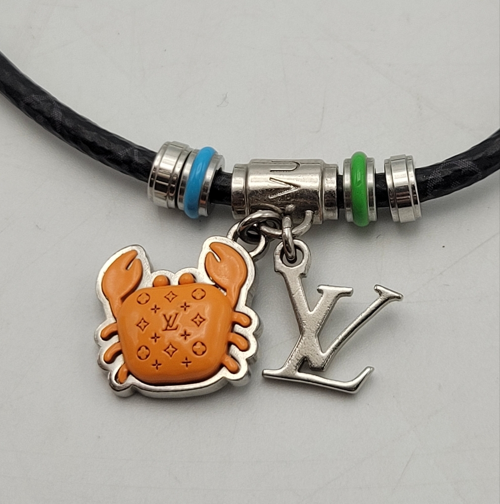 Louis Vuitton Black and Orange Crab Bracelet - Picture 2 of 8